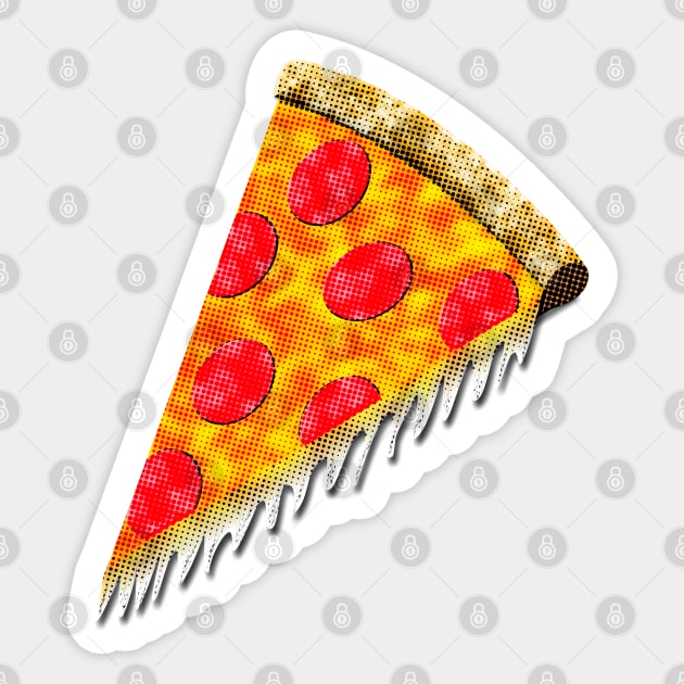 Vintage Ad Pizza Slice Sticker by Braznyc